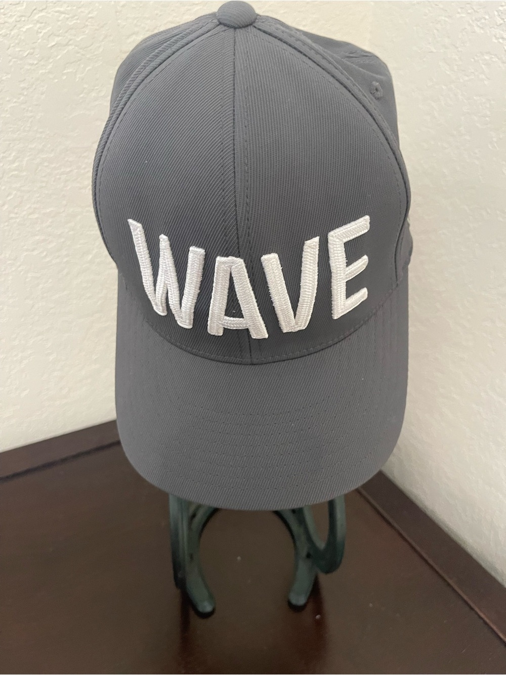 G/FORE Gray Baseball Cap with White WAVE Embroidery